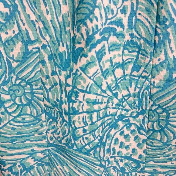 Lilly Pulitzer Valli Stretch Shift Dress in Succulent Blue Sea size 00 - Picture 11 of 11
